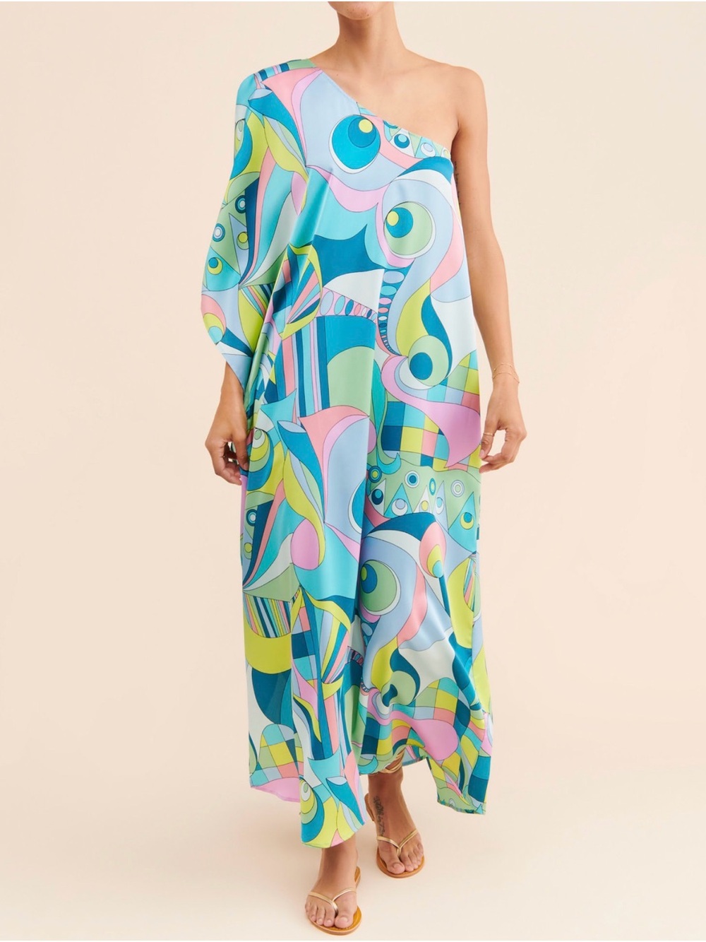 Show Me Your MuMu Tropez One Shoulder Maxi Dress